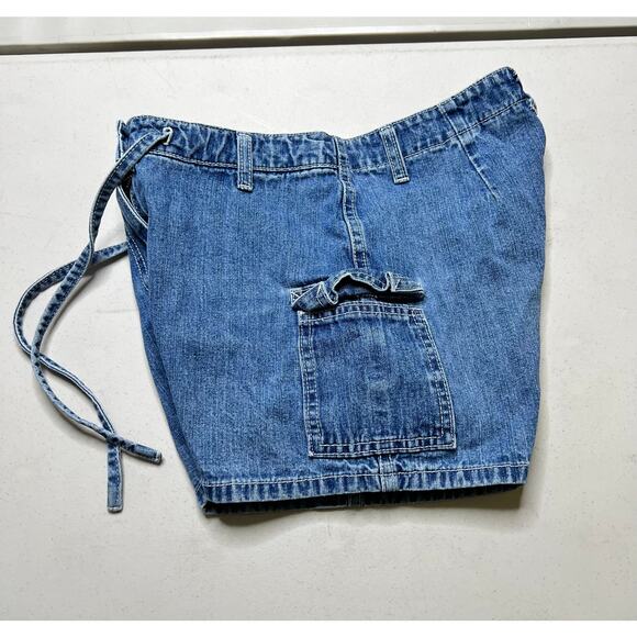 Vintage 90’s Express Blues shorts Y2K women size 3/4 Great condition Retro - Picture 7 of 9